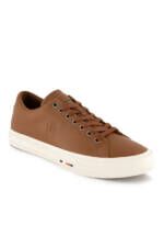 Tommy Hilfiger Herren Sneaker braun Glattleder