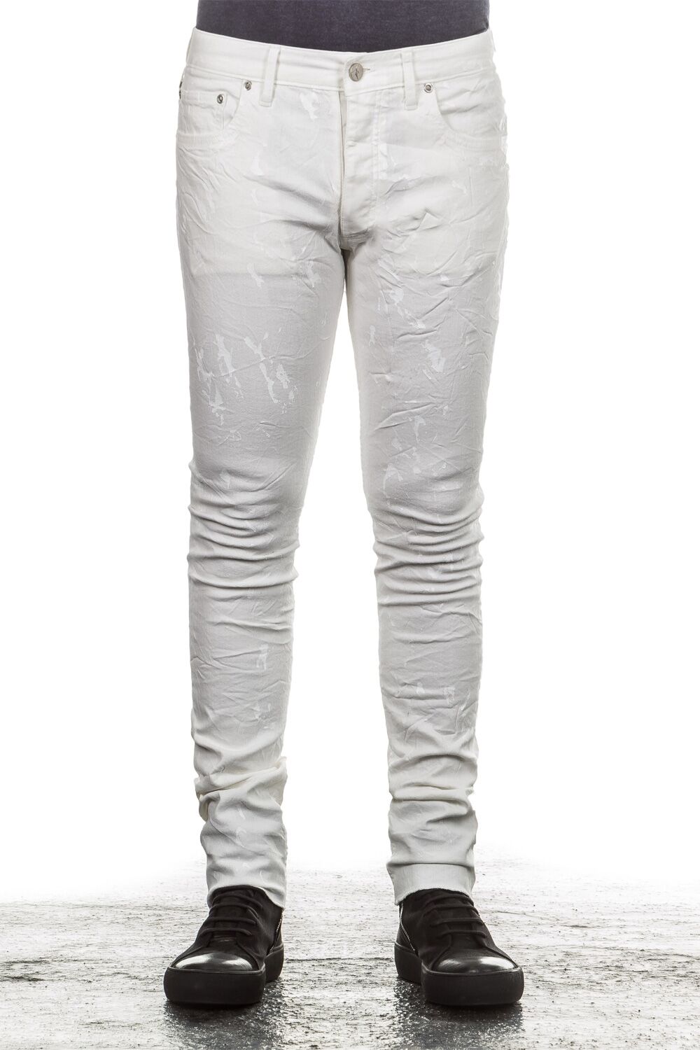 Fagassent Herren Jeans JESUS beschichtet weiß