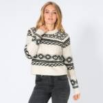 Damen-Pullover mit Norweger-Muster