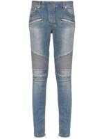 Balmain Jeans im Biker-Look - Blau