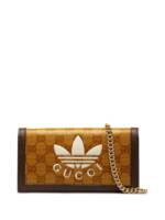 Gucci Pre-Owned 2022 x adidas GG Supreme Wallet on Chain Umhängetasche - Braun